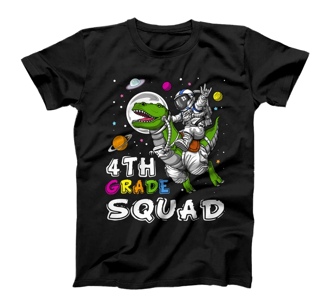 Back To School - 4th Grade Dinosaur Squad Teacher Student T-Shirt