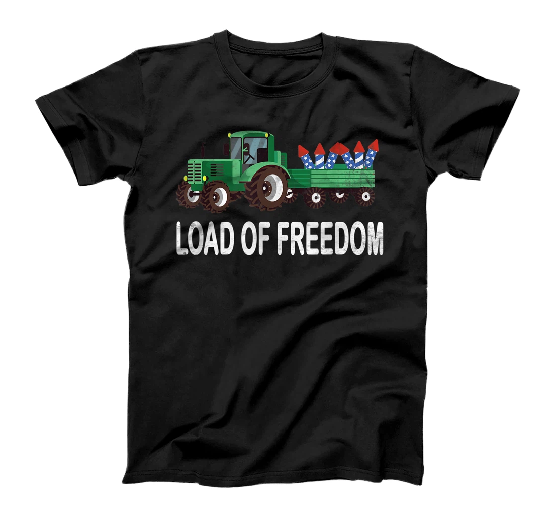 Tractor 4th Of July Independence Day Load Of Freedom T-Shirt, Women T-Shirt