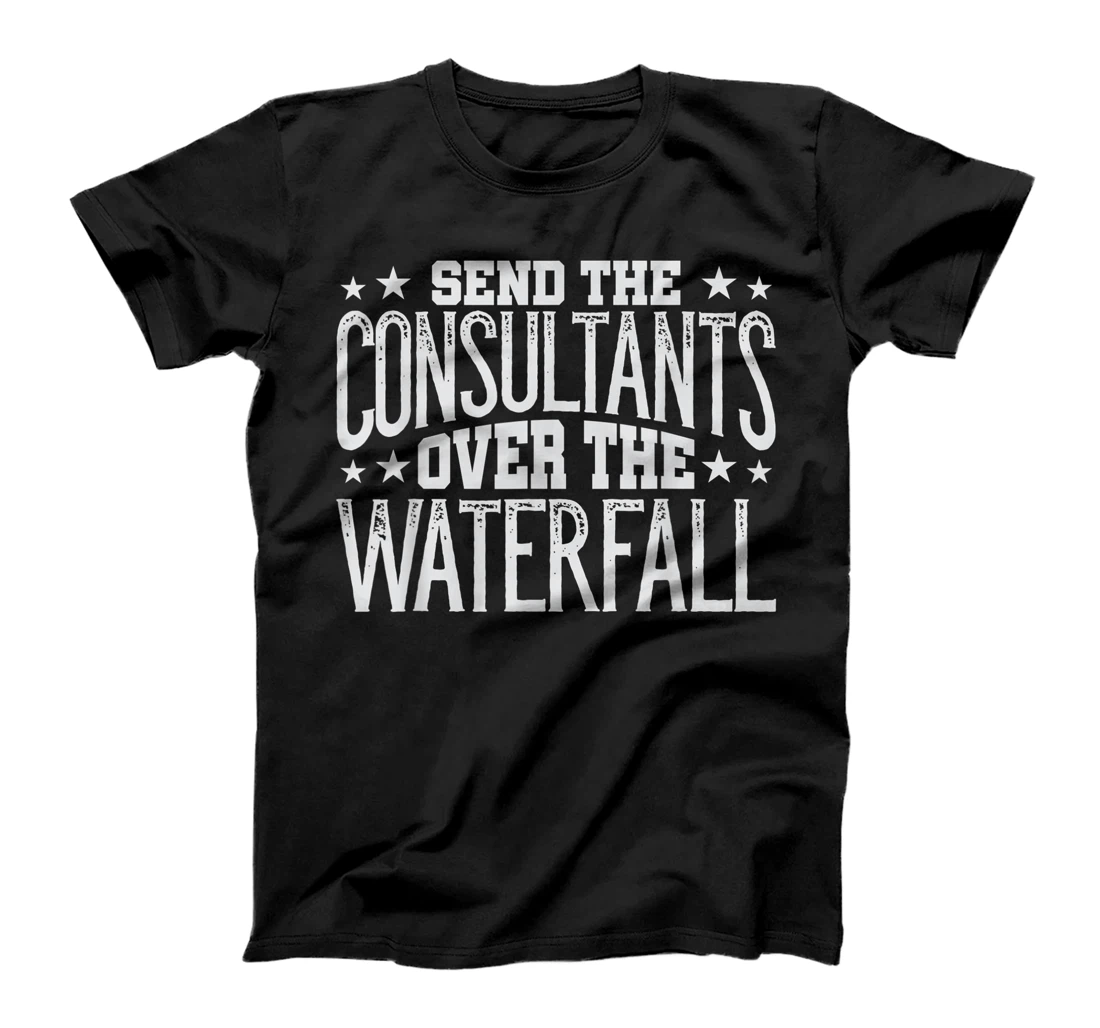 Personalized Consultants Waterfall Agile Scrum Lean PM Funny PM Coach T-Shirt, Women T-Shirt
