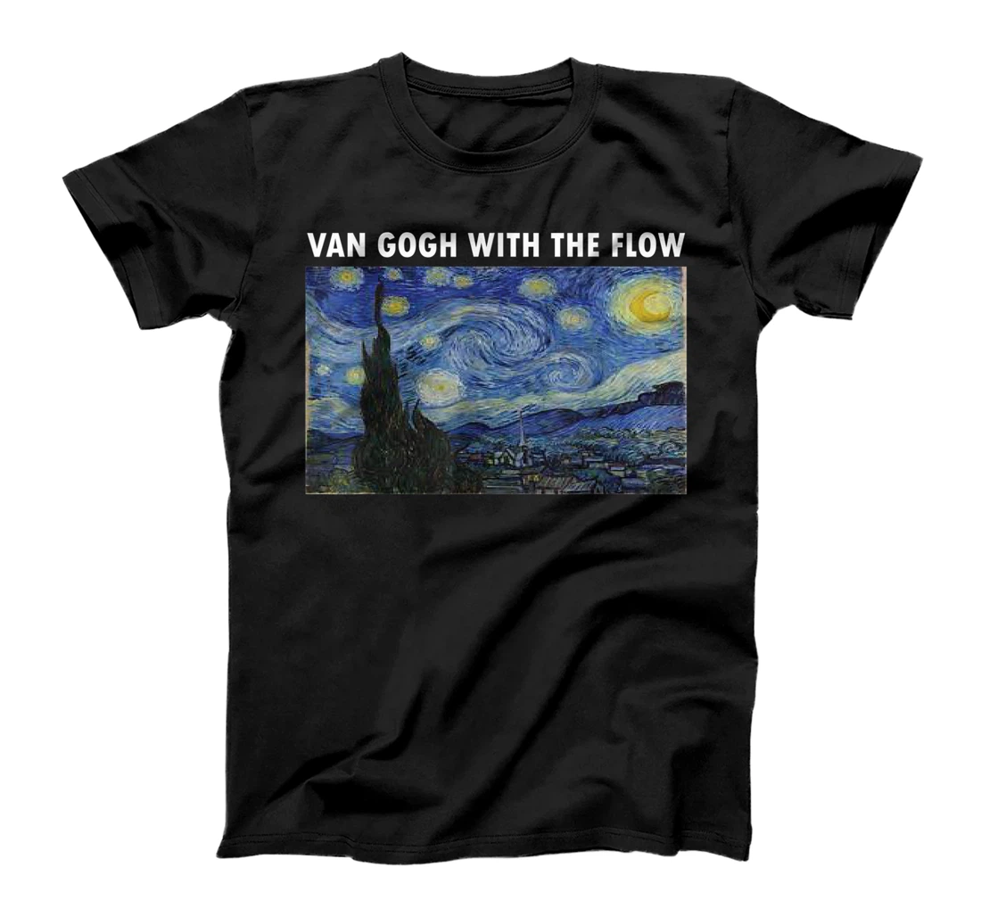Personalized Van Gogh With The Flow. T-Shirt, Kid T-Shirt and Women T-Shirt