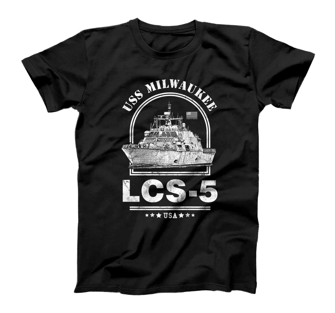 Personalized Womens LCS-5 USS Milwaukee T-Shirt, Women T-Shirt