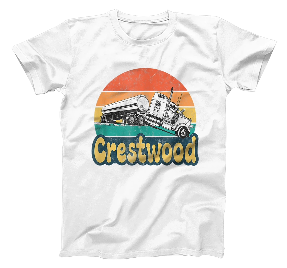 Personalized Crestwood Kentucky KY Tourism Semi Stuck on Railroad Tracks T-Shirt, Women T-Shirt