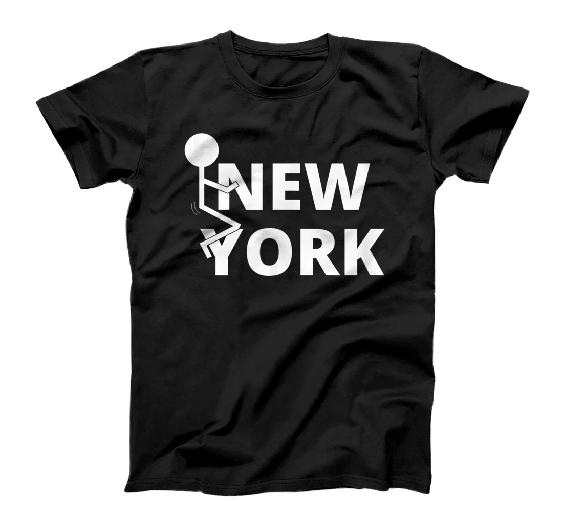 Fuck New York Funny Text Shirt NY Sucks T-Shirt, Women T-Shirt