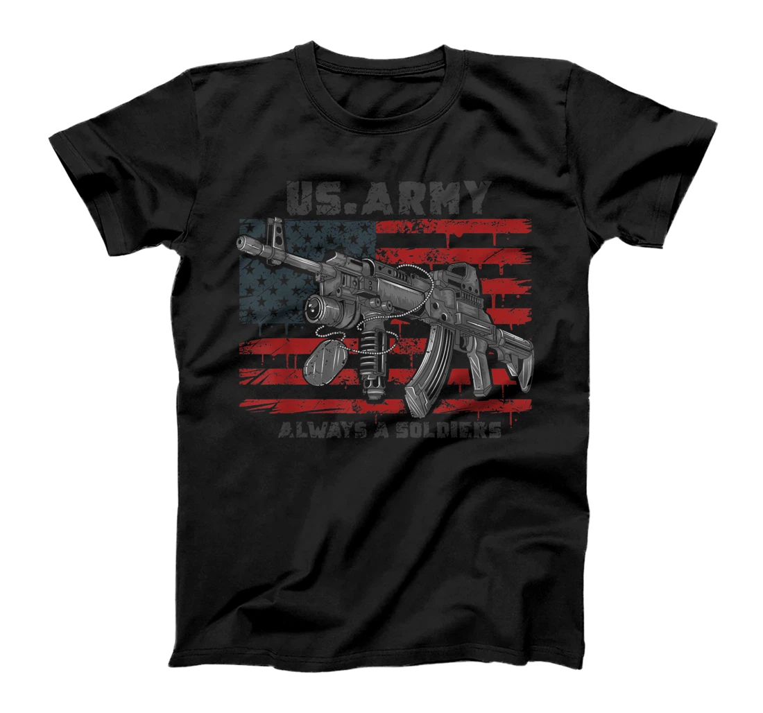 Personalized US Army Always A Soldiers T-Shirt, Women T-Shirt