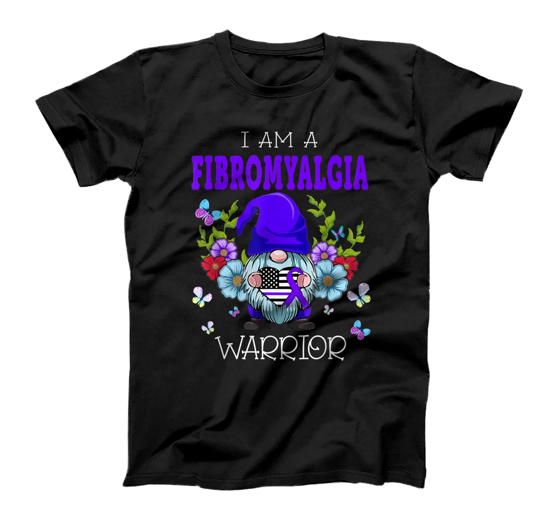 Personalized Gnome I Am A Fibromyalgia Warrior T-Shirt, Women T-Shirt