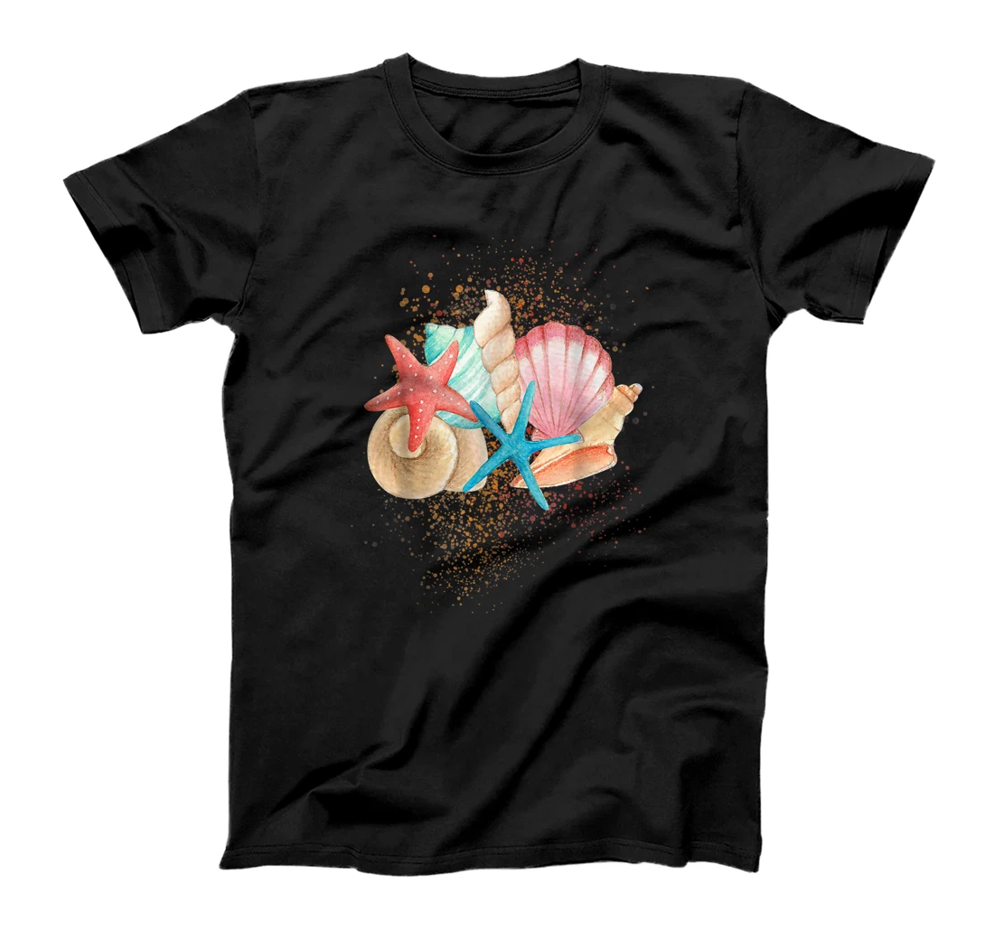 Personalized Seashell Beach Ocean Shells Collector Crafts T-Shirt, Women T-Shirt