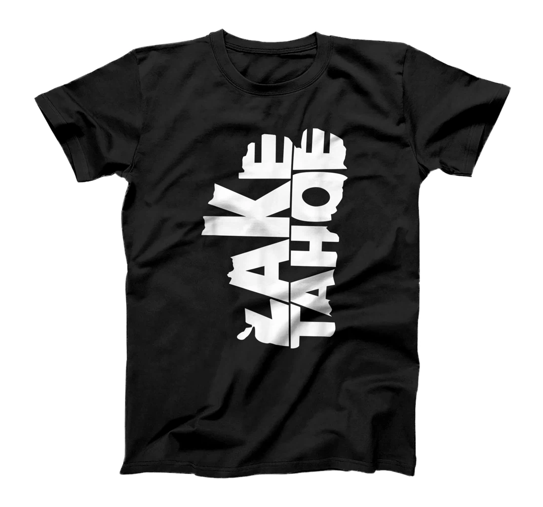 Lake Tahoe - Lake Shaped Design T-Shirt, Kid T-Shirt and Women T-Shirt