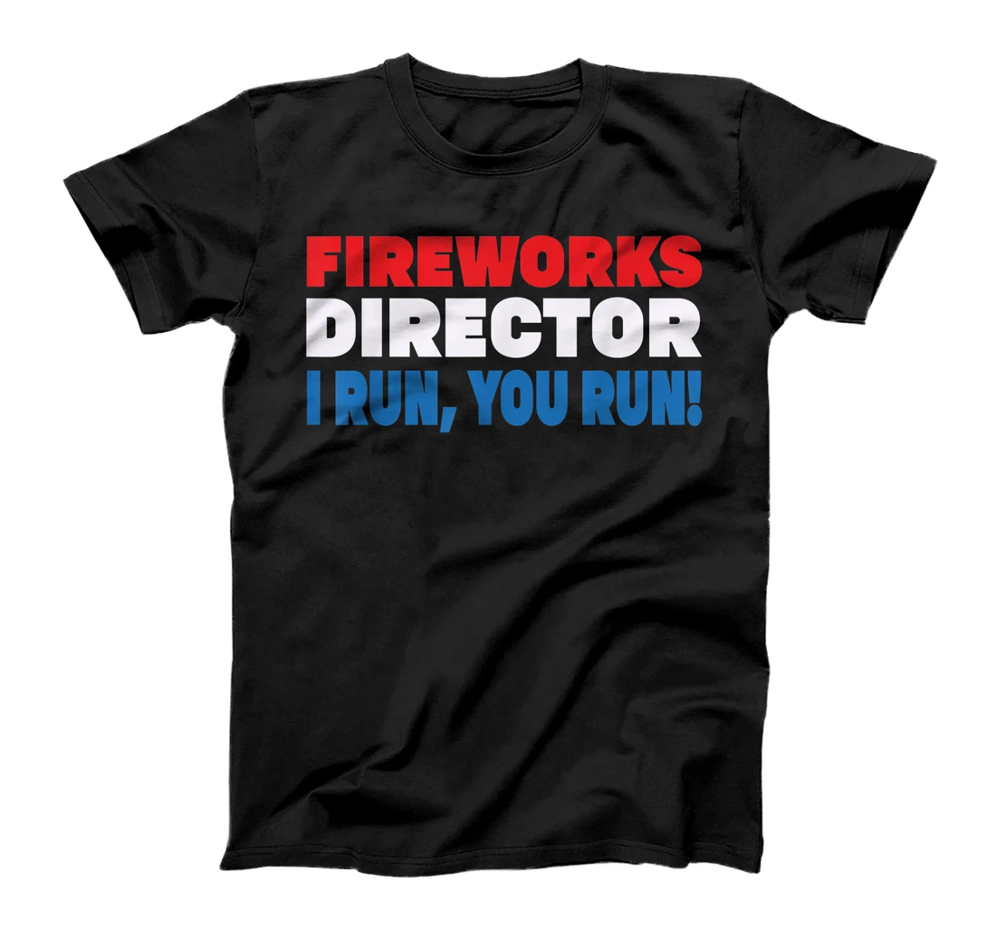4th of July Shirt. FIREWORKS DIRECTOR USA Flag Sunglasses T-Shirt, Women T-Shirt