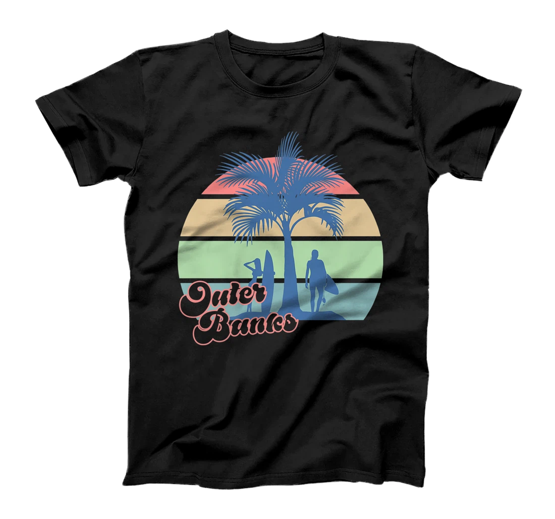 Womens Surf North Carolina Retro Beach Love OBX Outer Banks Surfing T-Shirt, Kid T-Shirt and Women T-Shirt