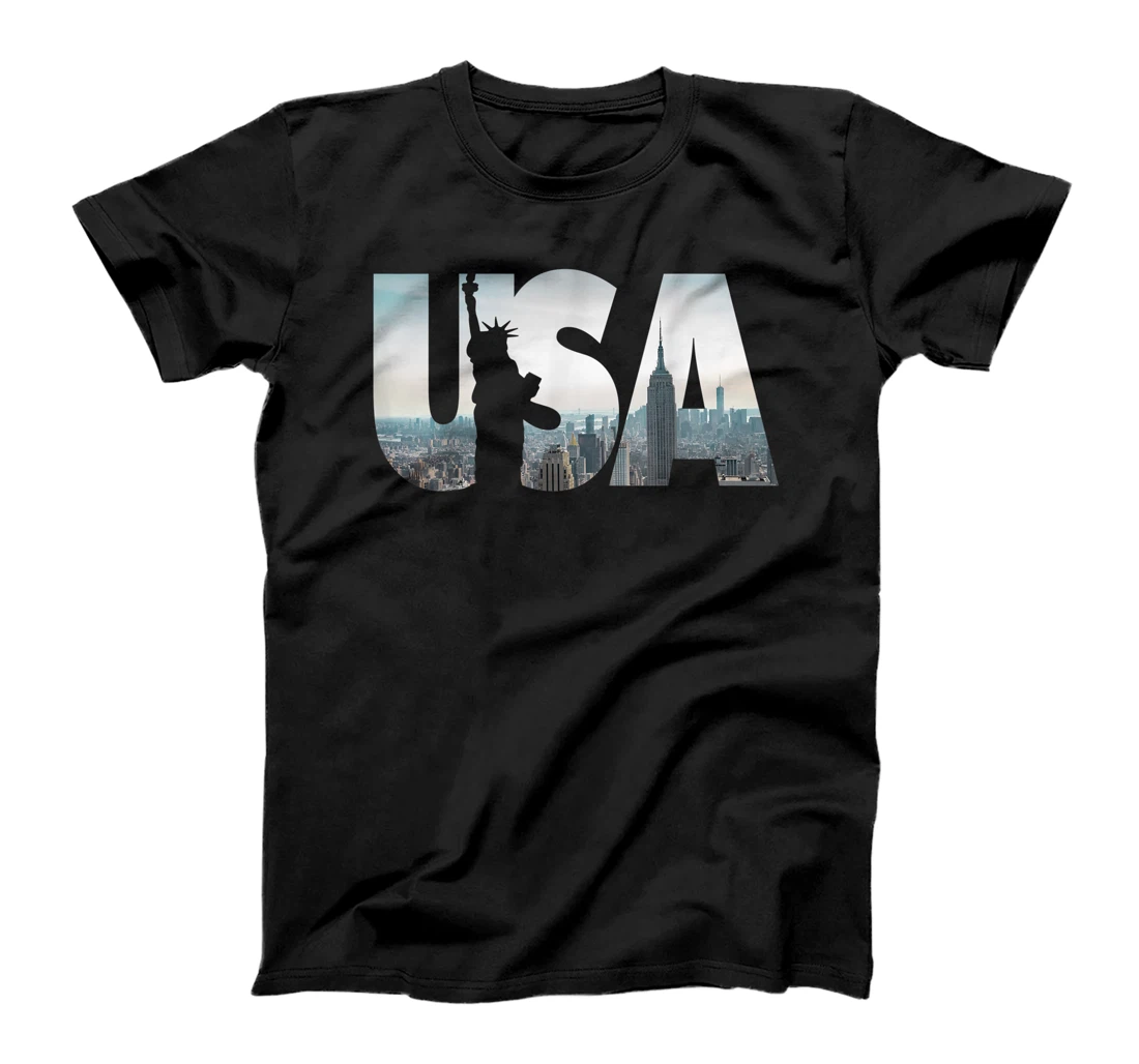 Manhattan,New York City Skyline,USA Souvenir Gift Fun Design T-Shirt, Kid T-Shirt and Women T-Shirt