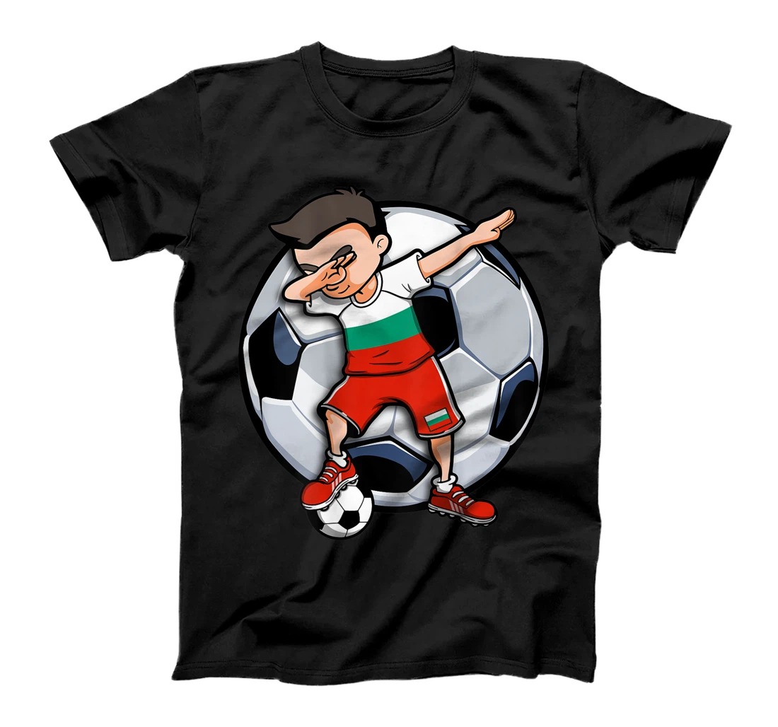 Dabbing Soccer Boy Bulgaria Football Fans Jersey Flag Sport T-Shirt, Kid T-Shirt and Women T-Shirt