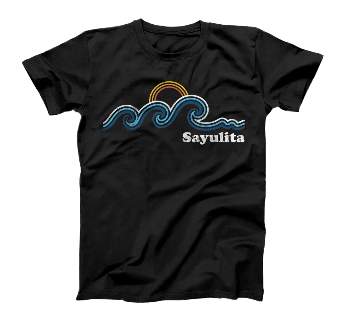 Sayulita Mexico Sufing Waves Sunset Beach Vintage T-Shirt, Women T-Shirt