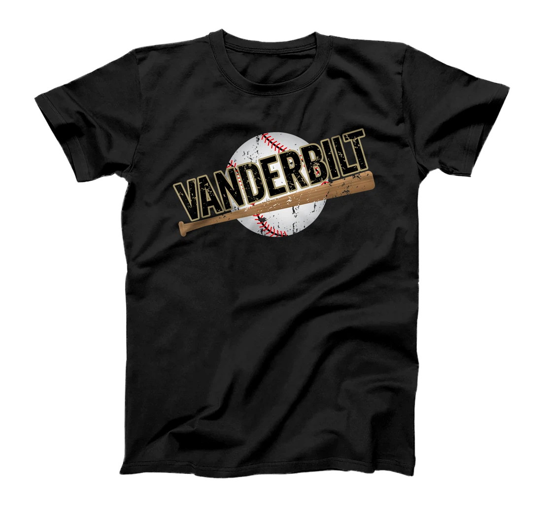 Faded Grunge Vanderbilt Baseball Fans Love Their Ball Team T-Shirt, Kid T-Shirt and Women T-Shirt
