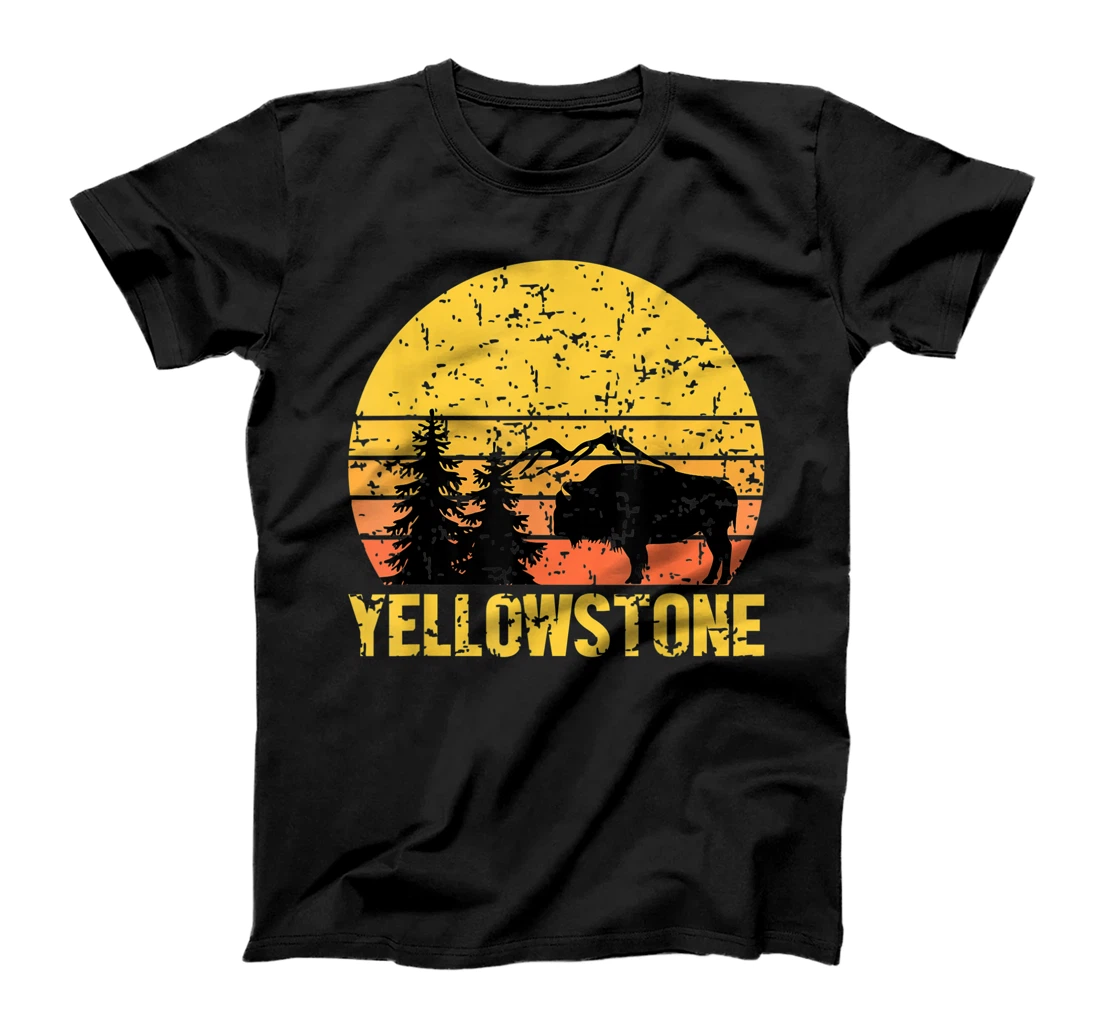 Yellowstone National Park Sunset Vintage T-Shirt, Kid T-Shirt and Women T-Shirt