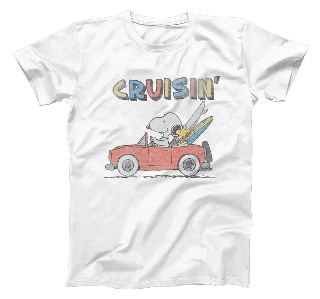 Peanuts Snoopy and Woodstock Cruisin' T-Shirt, Kid T-Shirt and Women T-Shirt