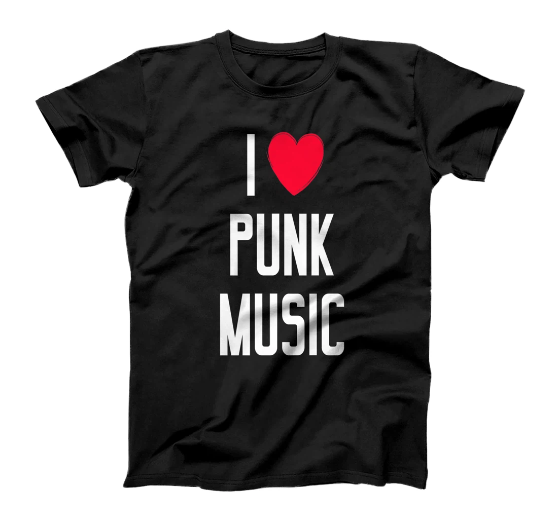 I LOVE PUNK MUSIC | Punk Rock Grunge T-Shirt, Women T-Shirt