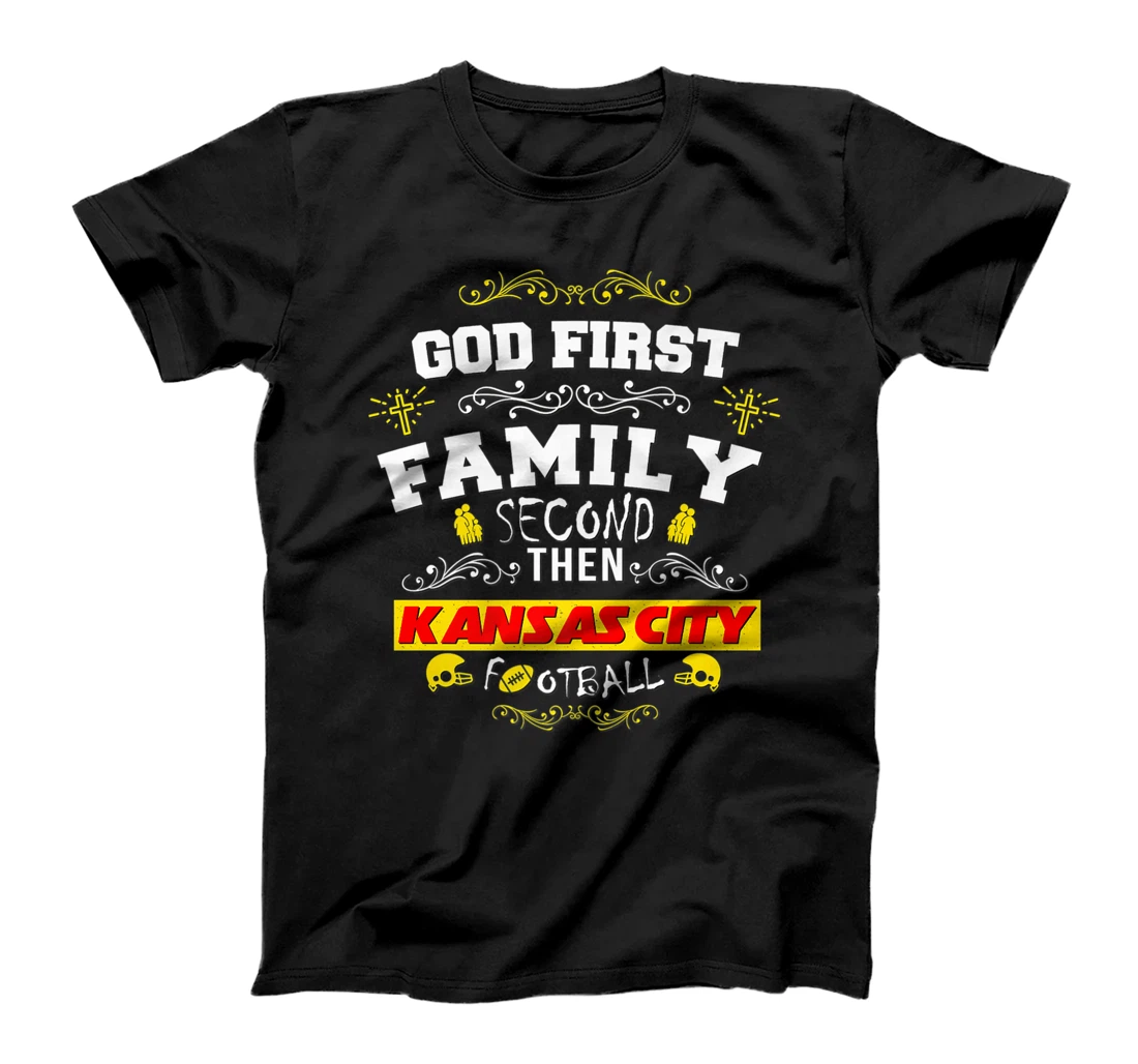 God Family Kansas City Football Chief Barbecue BBQ Grilling T-Shirt, Women T-Shirt