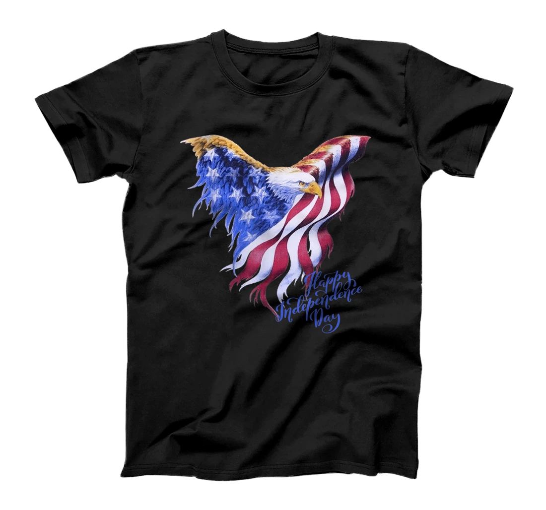 US Happy Independence Day 4th July Flag Eagle tshirt T-Shirt, Women T-Shirt