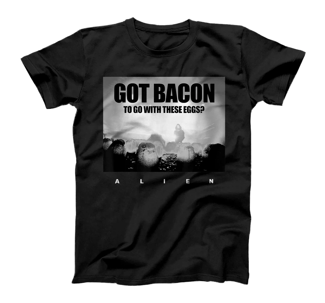 Personalized Alien Got Bacon to Go With These Eggs Meme T-Shirt, Women T-Shirt
