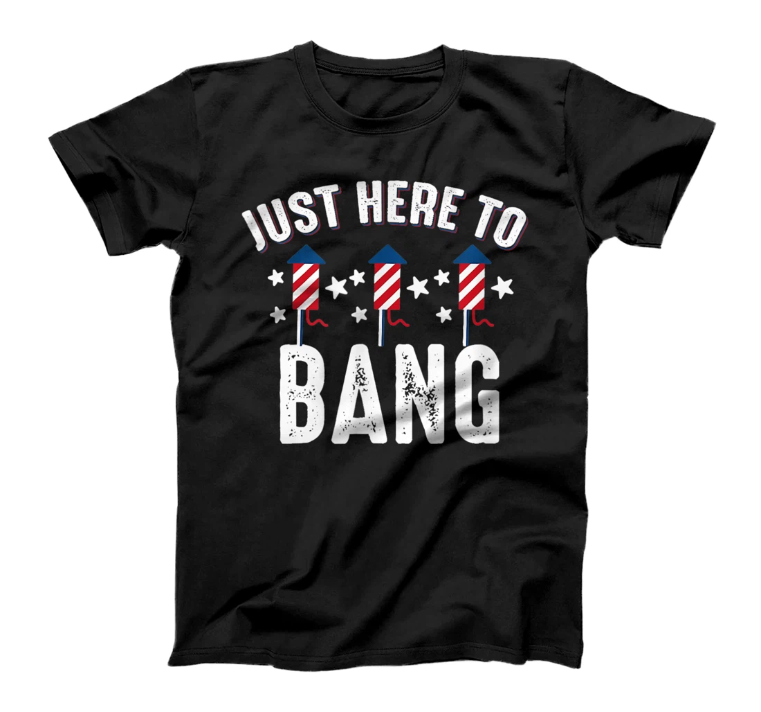 Personalized 4th of July fireworks bang Patriotic American T-Shirt, Women T-Shirt