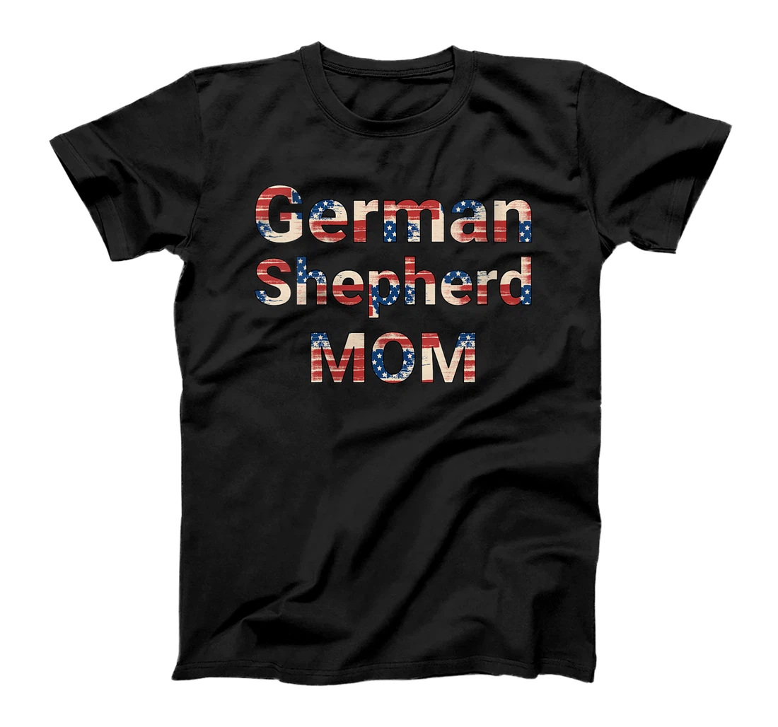 Womens German Shepherd Patriotic Dog Lover T-Shirt, Women T-Shirt