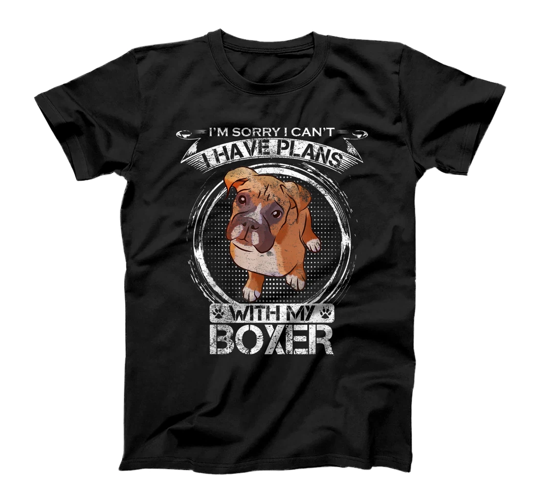 Personalized Vintage I'm Sorry I Can't, I Have Plans With My Boxer Dog T-Shirt, Kid T-Shirt and Women T-Shirt