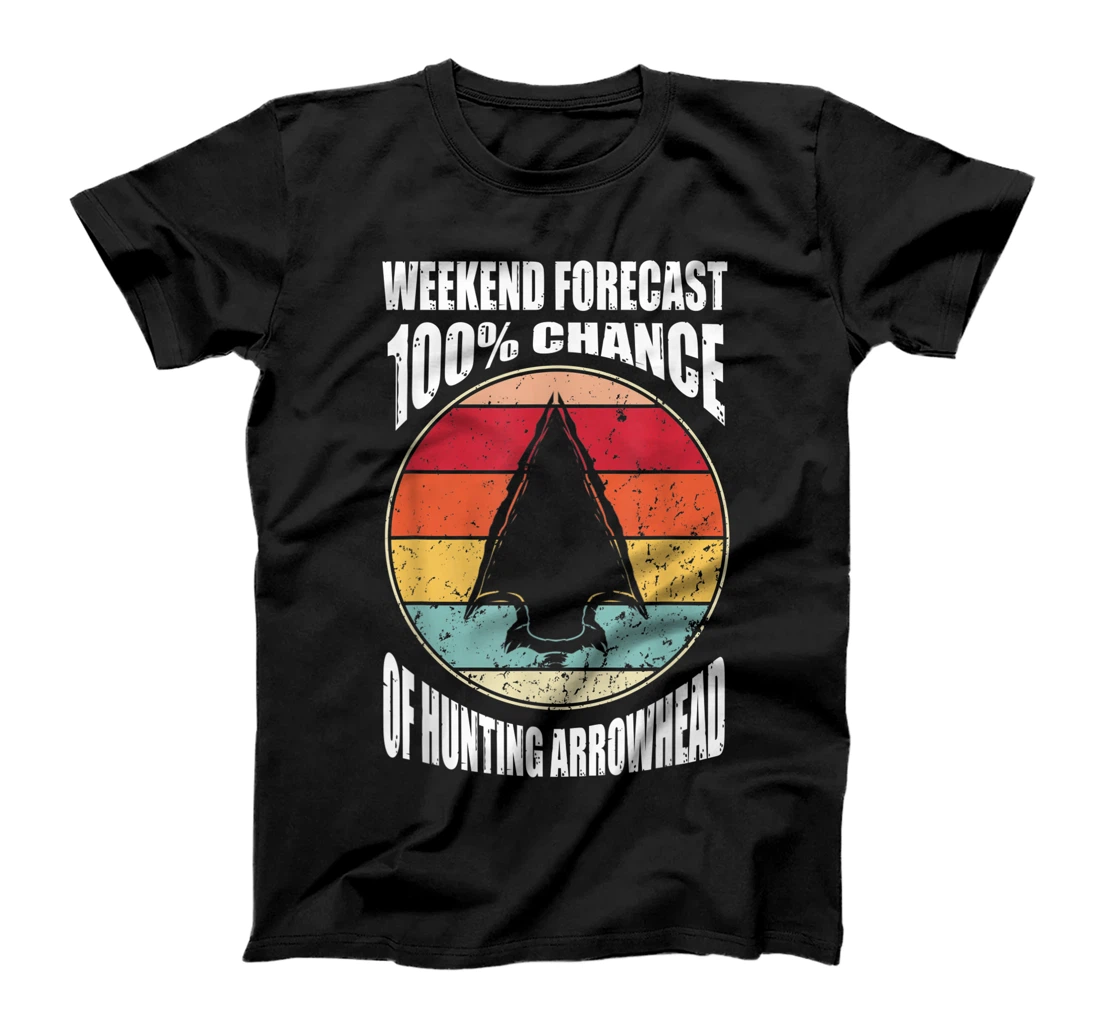 Personalized Womens Weekend Forecast 100% Chance of Arrowhead Hunting T-Shirt, Women T-Shirt
