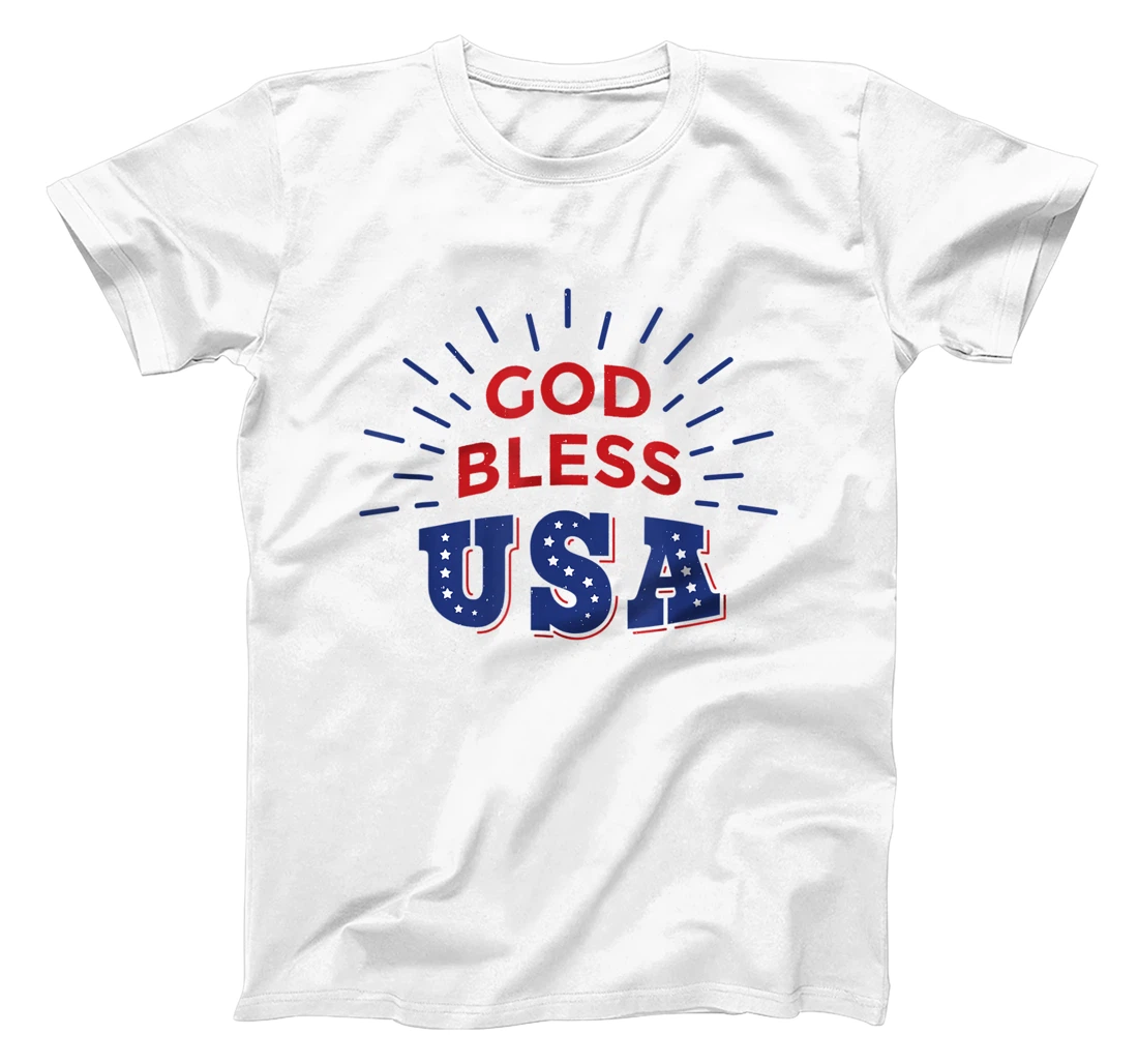 Personalized God bless USA - Independence Day 4th Of July T-Shirt, Women T-Shirt