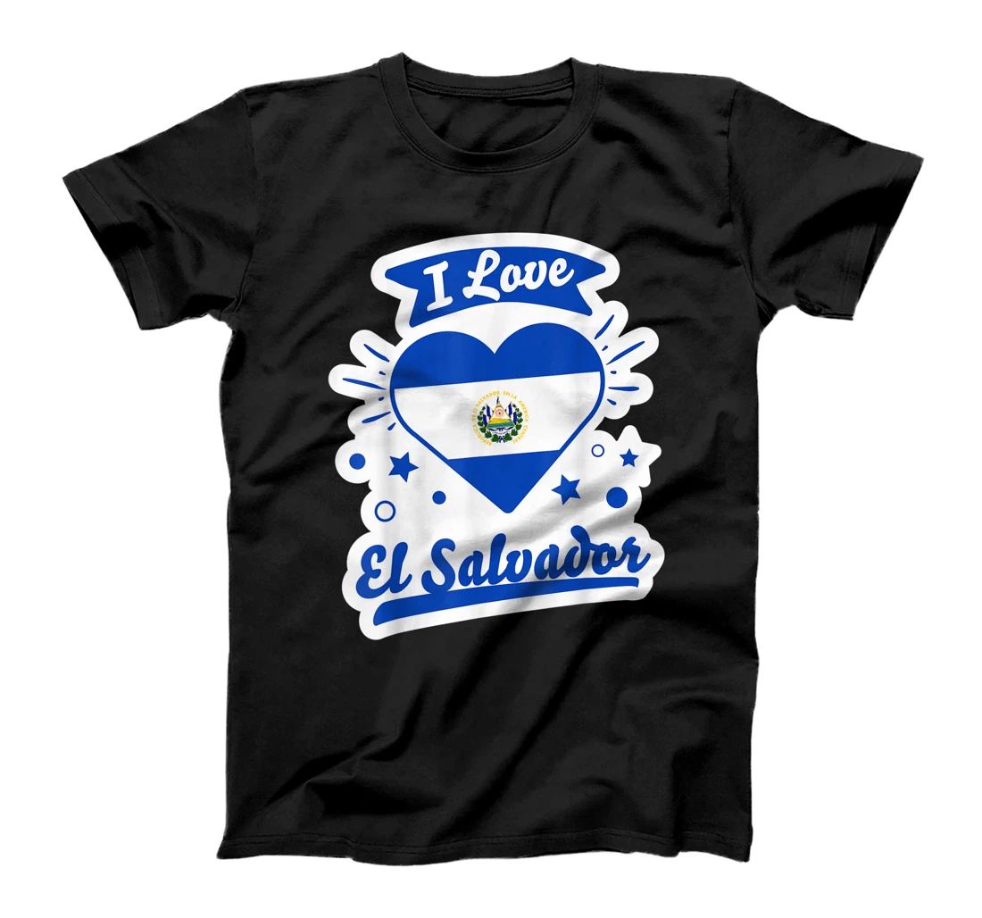 Personalized I Love El Salvador T-Shirt, Kid T-Shirt and Women T-Shirt