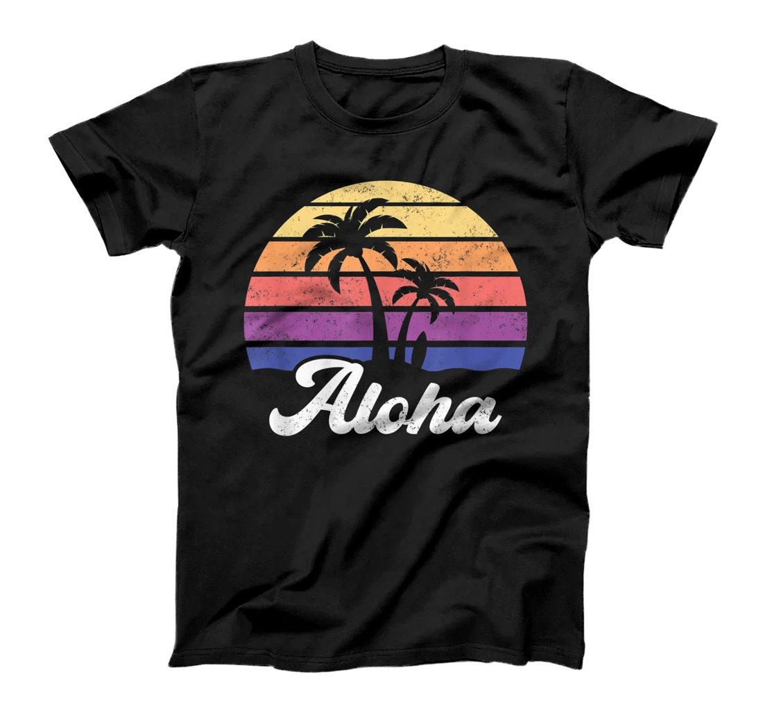 Personalized Aloha Hawaii Hawaiian Island Shirt Palm Beach Surfboard Surf T-Shirt, Kid T-Shirt and Women T-Shirt