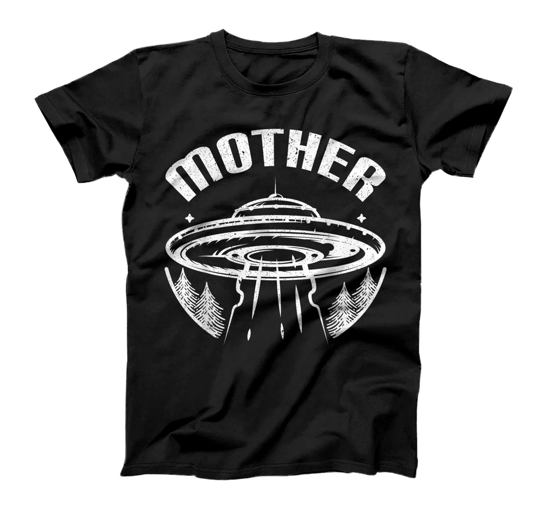 Personalized Aliens UFO Mothership | Funny Alien Gift for Mother Day T-Shirt, Women T-Shirt