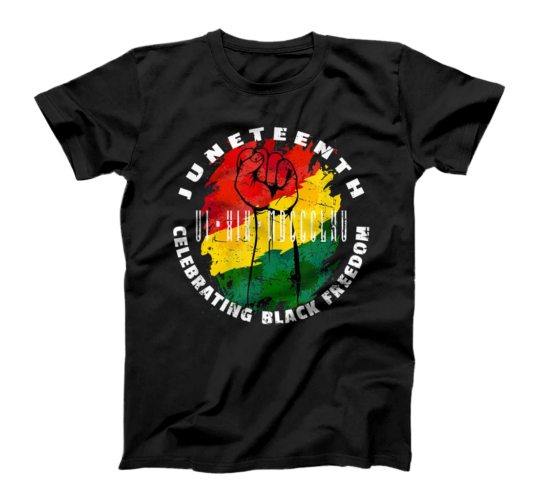 Juneteenth Celebrating Black June 19th 1865 Roman Numeral T-Shirt, Kid T-Shirt and Women T-Shirt