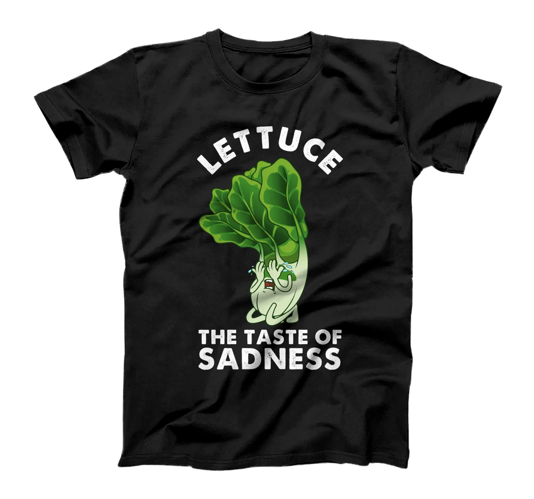 Funny Lettuce The Taste Of Sadness Anti Vegan Gift Men Women T-Shirt