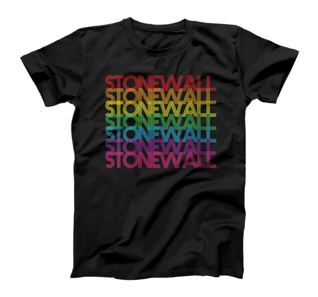 Womens Pride Stonewall LGBTQ Rainbow Flag T-Shirt, Women T-Shirt