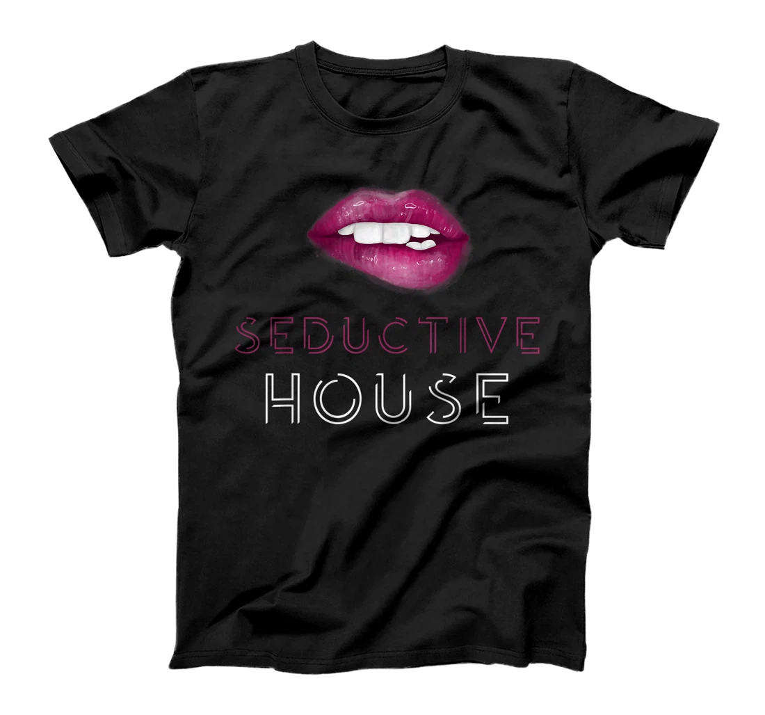 House Music Dirty Funky Deep EDM Lips T-Shirt, Women T-Shirt