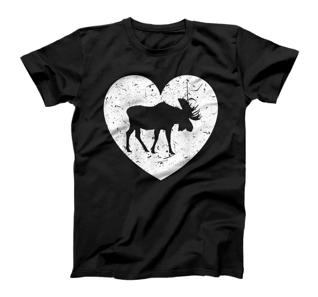 Moose Heart Apparel - Great Moose Lover Design T-Shirt, Women T-Shirt