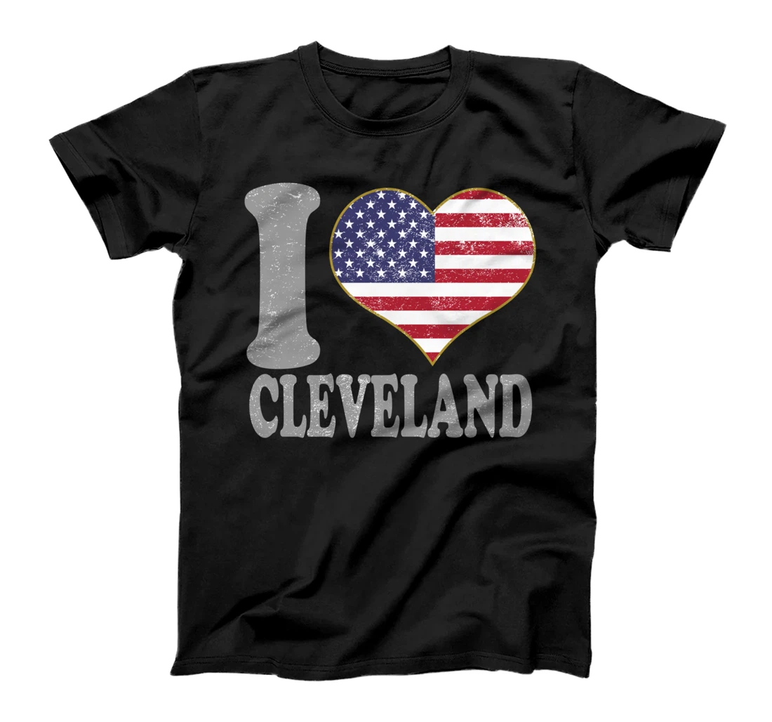 Cleveland Ohio City 4th Of July Patriotic American T-Shirt