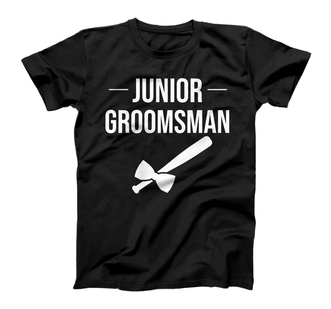 Funny Junior Groomsman | Cool Baseball Player Bachelor Gift T-Shirt