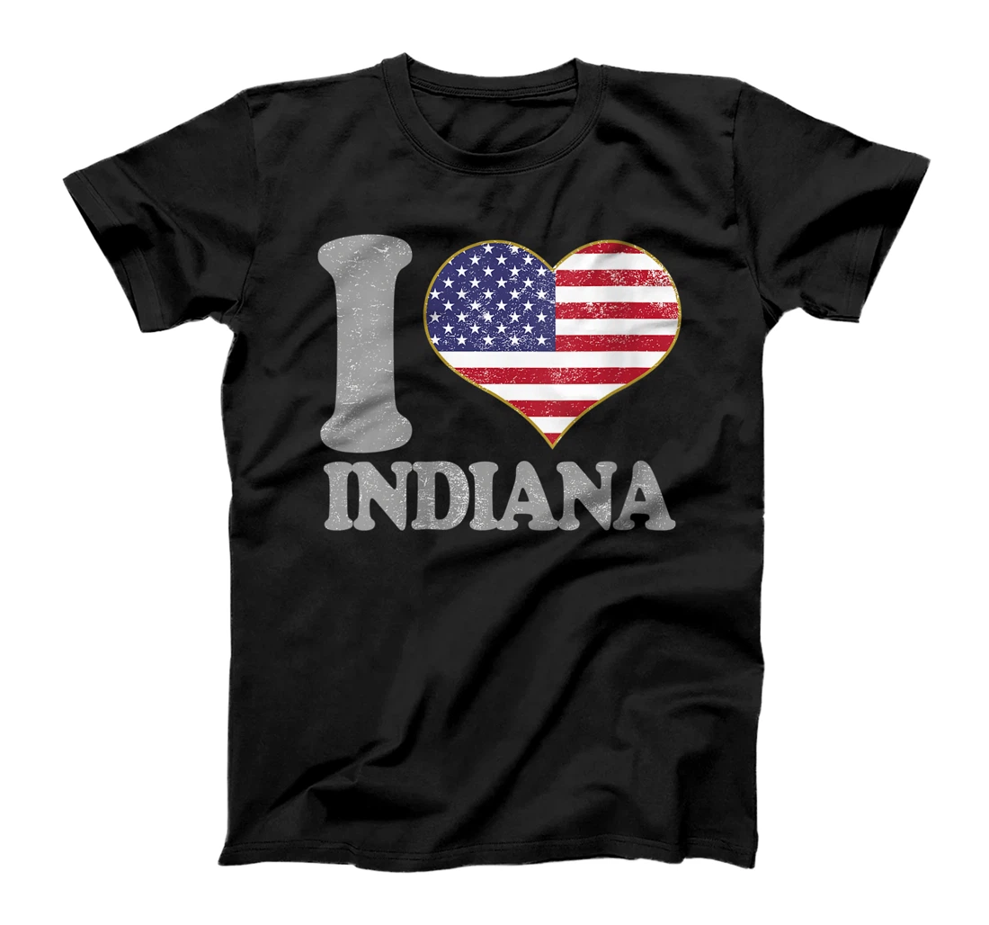 Womens State Of Indiana 4th Of July Pride Patriotic American T-Shirt, Women T-Shirt