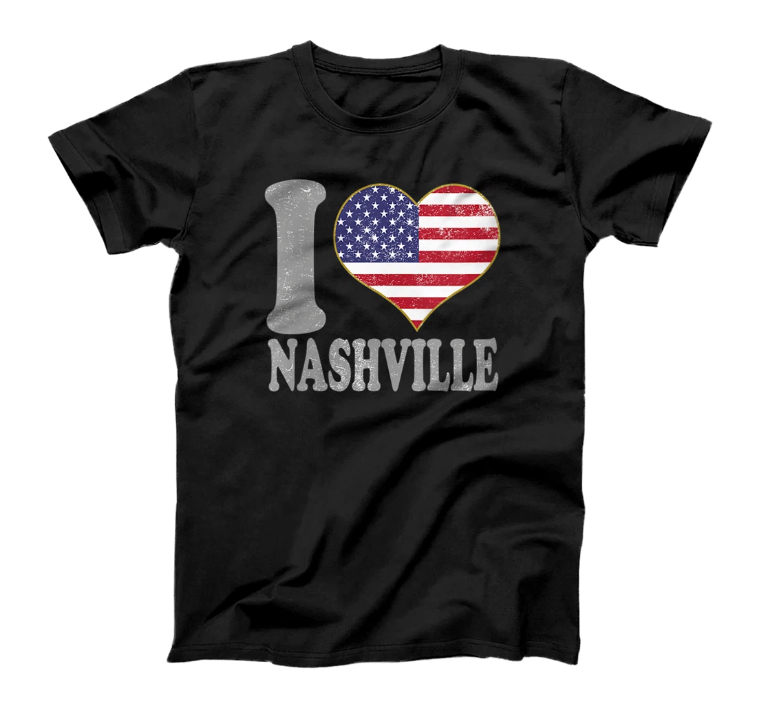 Womens Nashville Tennessee City 4th Of July Patriotic American T-Shirt, Women T-Shirt