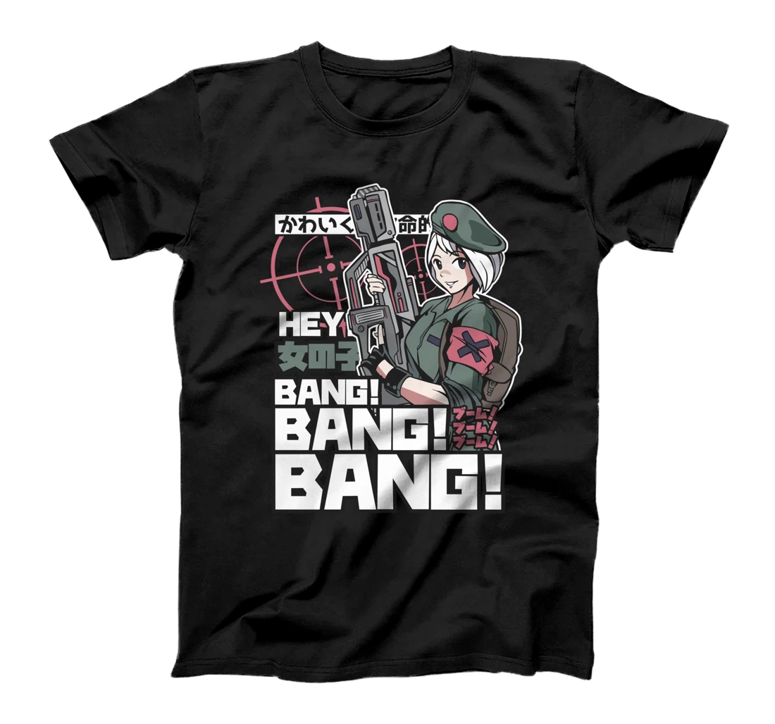 ANIME MILITARY GIRL - Anime Tee Japanese Gift T-Shirt