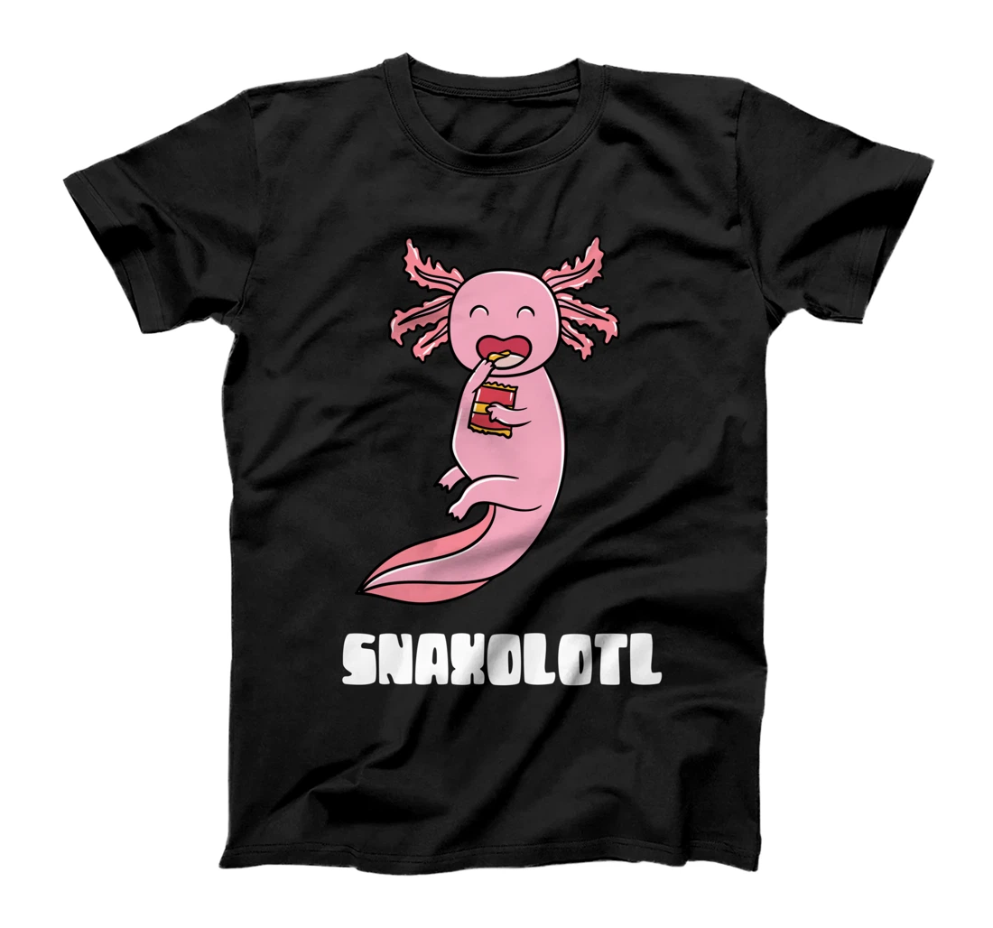 Snaxolotl Kawaii Snacking Axolotl Boy Girl T-Shirt