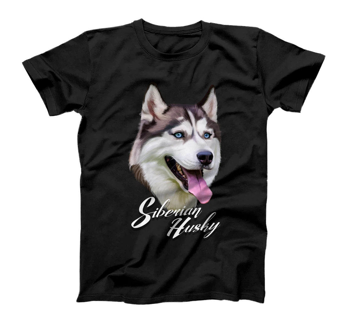 Adorable Face Siberian Husky Dog T-Shirt