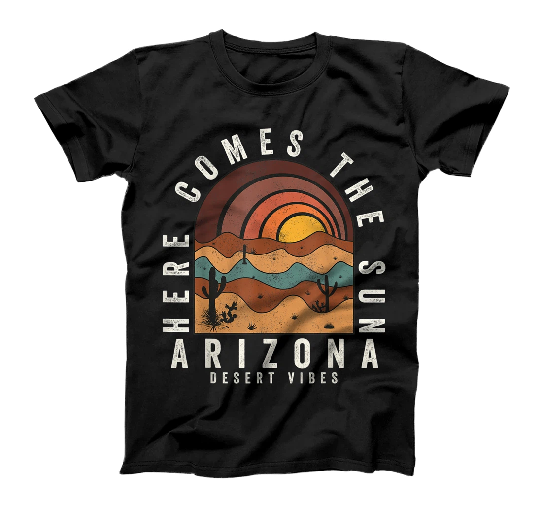 Vintage Sun Feel Sunset Desert Vibes Mountain Cactus Arizona T-Shirt, Kid T-Shirt and Women T-Shirt