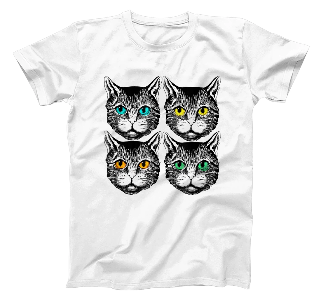 Funny Kitten Cat Eyes Color In Night Gift Lover Cat.cci Pet T-Shirt, Kid T-Shirt and Women T-Shirt