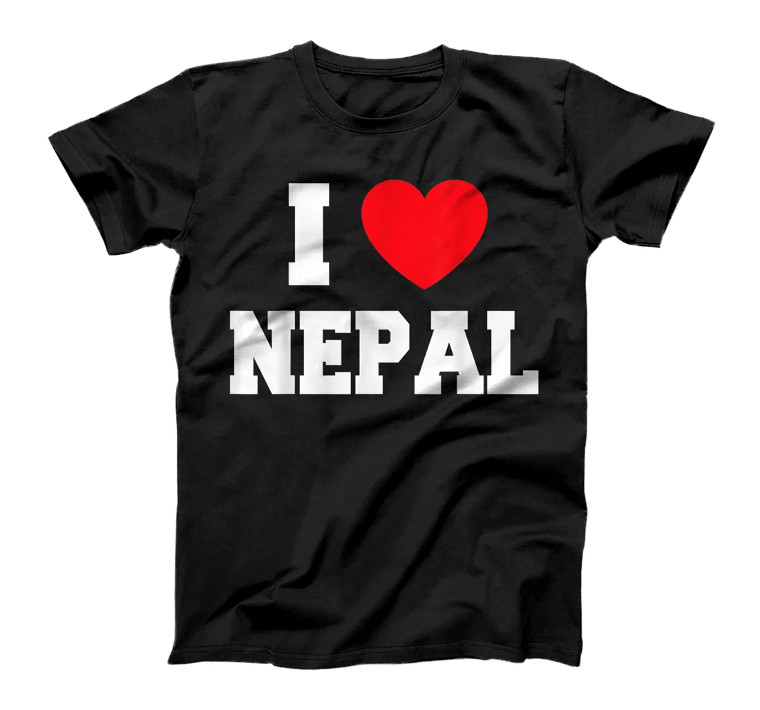 I Love Nepal T-Shirt, Kid T-Shirt and Women T-Shirt