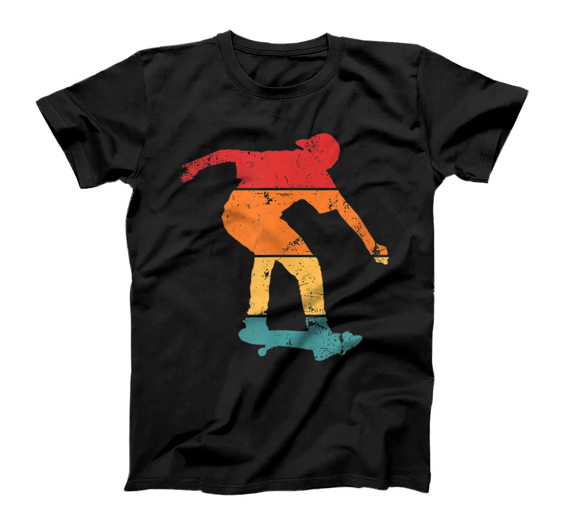 Retro Style Skateboarder, Skateboarding, Skater Boy T-Shirt, Kid T-Shirt and Women T-Shirt
