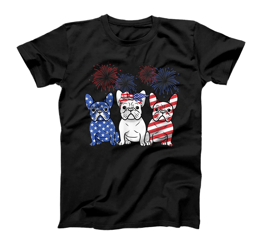 Personalized French Bulldog american flag 4th Of July Independences Day T-Shirt, Women T-Shirt
