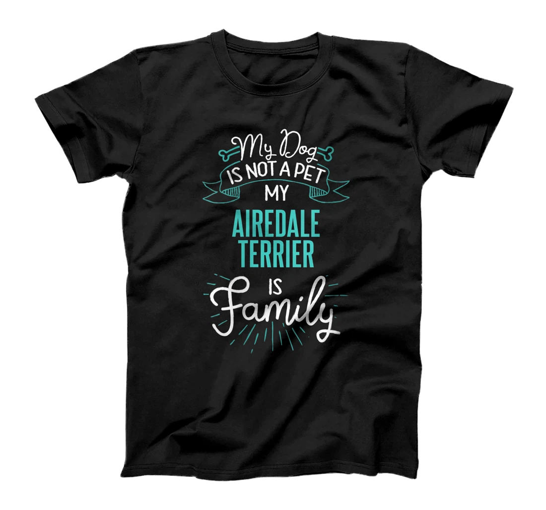 Womens Cute Airedale Terrier Design Family Dog Giftn T-Shirt, Women T-Shirt