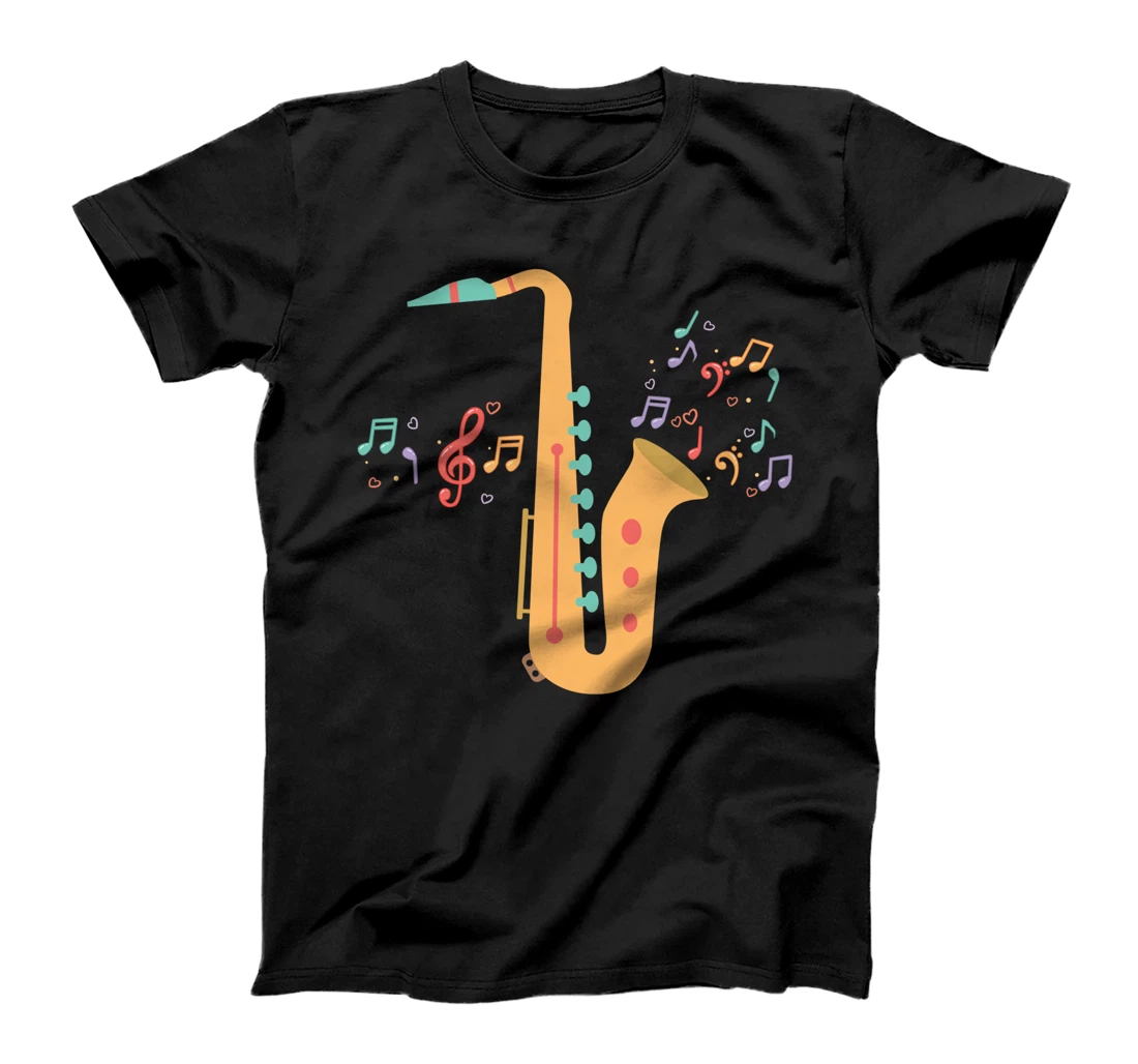 Music Note Saxophone Player Jazz Music Saxophonist Saxophone T-Shirt